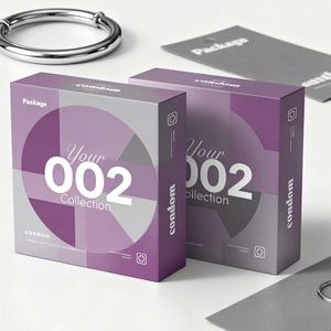 Boîte rigide à fermeture magnétique en relief, écologique, recyclée, biodégradable, personnalisée, emballage de préservatifs, design de luxe pour jouets pour adultes - Product Image 2