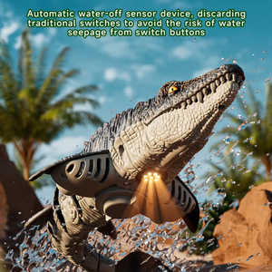 Bateau Dinosaure Électrique RC Mosasaurus 39*15*8 CM en Plastique, Jouet Aquatique Haute Vitesse Étanche avec Pulvérisation d'Eau - Product Image 1