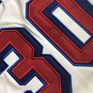 Оптовая продажа, Полиэстеровая быстросохнущая баскетбольная форма для взрослых, дышащая, плюс размер № 30, костюм с принтом Карри - Product Image 5