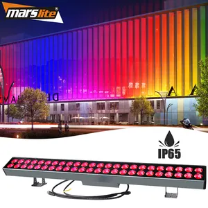 Marslite Outdoor Building Led Wall Washer Light IP65 48*3w Waterproof RGB Wall Washer Bar