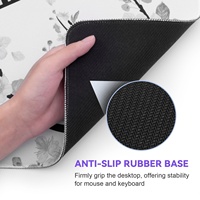 Tapis de souris personnalisable de haute qualité avec base en caoutchouc pour le jeu, impression par sublimation de couleur, design résistant à l'eau pour ordinateur