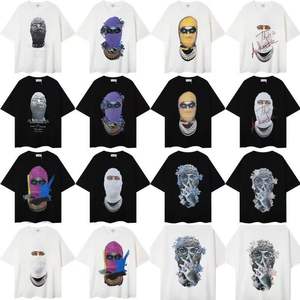 Camiseta de manga corta Summer Strange Things Masked Man Streetwear para hombres y mujeres, moda urbana - Product Image 1