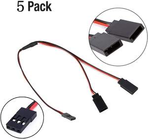 JR 플러그 Y형 연장 케이블 1개(수) - 2개(암) 고품질 PVC 구리 소재 RC 차량 전자 장비용 - Product Image 3