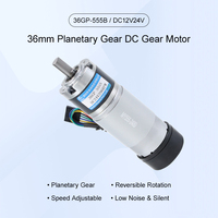 Mingyang Motor elektrik torsi tinggi, sikat 555 Motor elektrik 12V/24V mikro DC pengurangan planet mesin penggunaan kapal