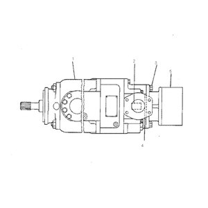 4T7028ปั๊มลูกสูบไฮดรอลิกสำหรับรถขุดตีนตะขาบ245 <span class=keywords><strong>245B</strong></span> - Product Image 3