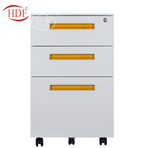 Meubles de bureau en acier, armoire de rangement mobile à 3 tiroirs verrouillables - Product Image 4