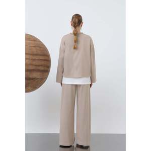 Sudadera Asimétrica Extra Grande para Mujer Luna, Tejido Transpirable de 320G, Color Negro 32223SWT - Product Image 6