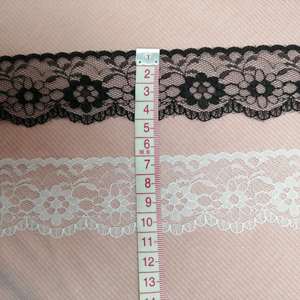 ERKOUMI Ruban de <span class=keywords><strong>dentelle</strong></span> non extensible noir et blanc de qualité supérieure pour la confection de jouets en peluche, nœuds pour cheveux, coussins de canapé et projets d'artisanat - Product Image 4
