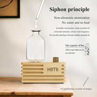 Fabricant de diffuseurs nébulisants OEM ODM OBM, diffuseur d'arômes d'huiles essentielles sans eau en verre et bois naturel fait main