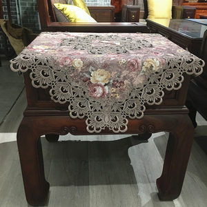 <span class=keywords><strong>Nappe</strong></span> en dentelle brodée, style européen, motif floral, faite à la main, anti-poussière, personnalisable, <span class=keywords><strong>nappe</strong></span> de mariage - Product Image 3