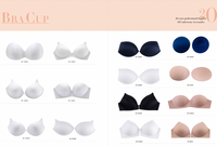Échantillon de bonnet de soutien-gorge moulé sur mesure 30 USD par style, échantillon de coussinet de soutien-gorge en mousse PU pour sous-vêtements et maillots de bain