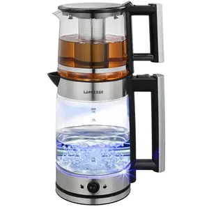 Bouilloire en verre LePresso Thermobrew pour thé turc avec capacité de théière de 1,2 L et capacité de bouilloire de 1,8 L, système de brassage avancé - Product Image 1