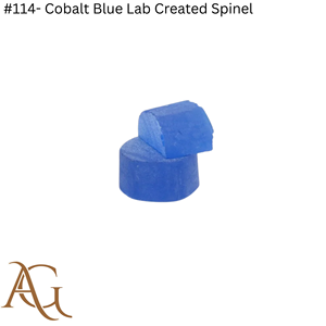 Espinela Cultivada en Laboratorio # 114 esferas de espinela azul cobalto creadas en laboratorio, sintéticas, de fusión por llama, certificadas, creadas y simuladas - Product Image 2