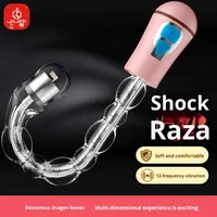 Produits sexuels pour adultes, plug anal vibrant en silicone liquide, perles de jardin arrière, jouet sexuel queue de renard, emballage en boîte de couleur, Ningbo