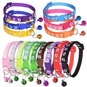 Recién llegado, collares para cachorros con campana ajustable, 19-32cm, collares de identificación separables ajustables de nailon suave para mascotas recién nacidas - Product Image 2