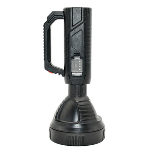 Linterna LED recargable, luz de emergencia portátil para exteriores, haz de luz fuerte de alto brillo, luz blanca regulable, carcasa de plástico ABS - Product Image 3