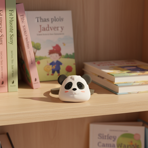 Lampe <span class=keywords><strong>frontale</strong></span> Panda pour enfants, lumière LED nocturne, mini lampe <span class=keywords><strong>frontale</strong></span> en silicone rechargeable USB Type-C, portable, lampe <span class=keywords><strong>frontale</strong></span> d'urgence pour le camping - Product Image 2