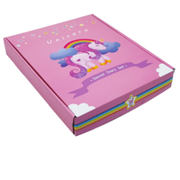 Carnet Secret de Licorne avec Couverture en Tissu Portable, Kit Journal Intime 6 Pièces avec Cadenas et Clé pour Filles Princesses, Cahier en Peluche