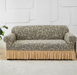 Sarung <span class=keywords><strong>sofa</strong></span> rajut, paket penuh tebal anti-selip rok sarung bantal elastis empat musim - Product Image 3