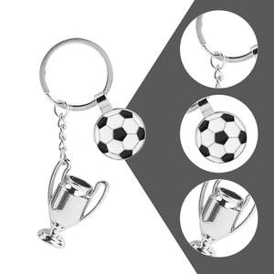 Cadeaux en gros à bas prix Événements de football Sports Souvenirs promotionnels Fans Coupe des champions Accessoires Mousqueton <span class=keywords><strong>Porte</strong></span>-clés en métal - Product Image 3