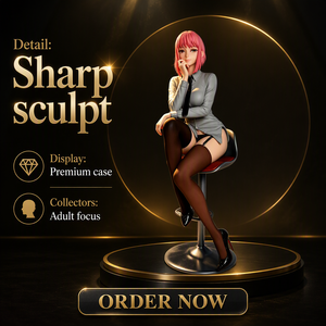 Figura <span class=keywords><strong>de</strong></span> PVC <span class=keywords><strong>de</strong></span> <span class=keywords><strong>Makima</strong></span> Sentada, Anime 2D, Chica Bonita Coleccionable, Adorno <span class=keywords><strong>de</strong></span> Escritorio - Product Image 1