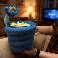Seau à popcorn Crazy Animal City - Design Gary, environnement créatif, seau de rangement pour collations, pièce décorative imprimée en 3D, accessoire
