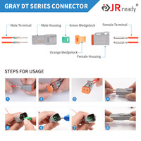 JRready 416 pièces Connecteurs adaptateurs automobiles Deutsch DT Kit complet Contacts estampés Outil de retrait de boîtier de prise DT-kit-2 0411-310-1605