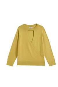 Plus Size Damen-Strickpullover mit Strassverzierung, langärmlige Bluse mit Ausschnitten für Arbeit, Abend, Dating, Alltag - Product Image 6