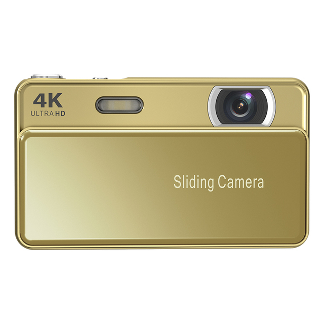 4K Mini Digital Camera 2.8'' IPS Screen Sliding Compact Design 16X Zoom SD Card OEM ODM Custom Logo Vlogging