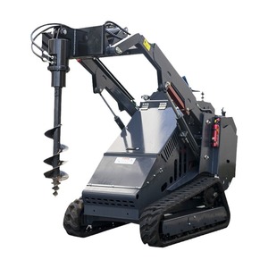 Tarière hydraulique pour trous de poteaux, avec tige de 6 pouces et foret de 30 cm, 2500-3000 tr/min, grise, mini-machine de plantation d'arbres - Product Image 4