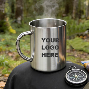 Topjlh Sublimation <span class=keywords><strong>en</strong></span> <span class=keywords><strong>gros</strong></span>, <span class=keywords><strong>tasse</strong></span> de camping <span class=keywords><strong>en</strong></span> acier inoxydable de 300 ml pour sublimation, logo personnalisé, <span class=keywords><strong>tasse</strong></span> thermique de qualité alimentaire 304 - Product Image 1
