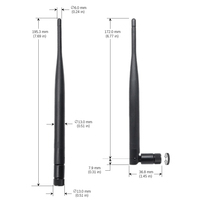 Antenne externe personnalisée double bande 824-960 MHz 1710-2700 MHz 2G 3G 4G 5G SMA Mâle 154 mm Câble RF Pigtail en vrac