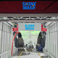 Shinewash K9 Plus Machine de lavage de voiture entièrement automatique à bras unique électrique en acier 360 degrés sans contact avec une puissance de 25 kW