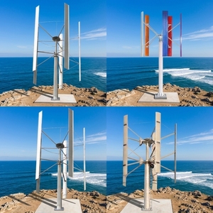 Vente directe usine 2026 – Générateur éolien à axe vertical 50 kW, pales en aluminium de 10 m de hauteur, 380 V pour usage domestique - Product Image 2