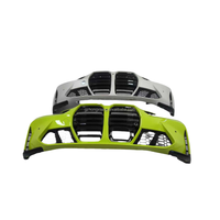 Pour BMW Série 3 Série 4 M3M4 Kit de carrosserie de pare-chocs avant Matériau ABS Découpes antibrouillard Convient à G80 M3 G82 G83 M4 Grille Nouveau pare-chocs de voiture