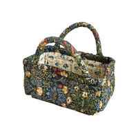 Cesta de Almacenamiento de Cosméticos de Algodón Japonés en Forma de Cubo, Bolsa de Maquillaje Plegable Portátil de Tamaño Pequeño