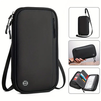 Dompet Paspor Keluarga Anti Maling RFID PU Fashion, Tahan Air, Organizer Dokumen Perjalanan, Tempat Kartu Kredit