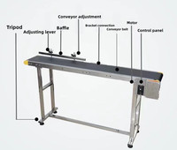 Einstellbare Geschwindigkeit Standard 1500mm Anpassbares Industrie-Förderband für Tintenstrahl-Laserkodierung