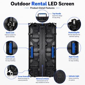Pantalla LED P3.91 para Exteriores, Resistente al Agua, de Alquiler, Panel de Video Wall de 500x1000mm para Eventos en Escenarios - Product Image 4