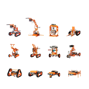 ويي بوت روبوت ستورم، مجموعة روبوتات ميكانيكية إلكترونية للبرمجة 12 في 1، مجموعة روبوتات تعليمية متعددة الأشكال STEAM تحتوي على أكثر من 450 قطعة قابلة للتجميع - Product Image 1