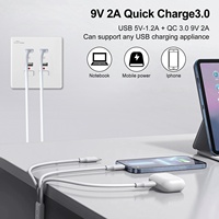 Interrupteur mural USB avec 4 lampes USB YEMEN Interrupteur d'appareil ménager Alimentation électrique 250V