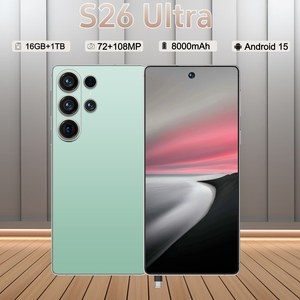 Nouveau <span class=keywords><strong>Smartphone</strong></span> S26 Ultra 5G 6,9 Pouces Déverrouillage Facial 16 Go+1 To Android 15 Double Appareil Photo HD 72+108MP Téléphone <span class=keywords><strong>de</strong></span> Jeu Antichoc Double SIM - Product Image 4
