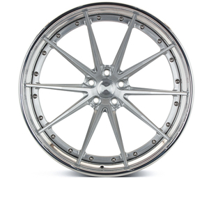 Jantes forgées en aluminium 3 pièces, jantes multi-pièces à rebord progressif, PCD personnalisé 5X100 5X108 5x114.3 5x112 5x115 5x120, modèle Mustang 3 S Y X - Product Image 2