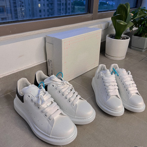 Top-quality MQ Luxury Lace-Up Sporty Breathable <b>White</b> <b>Running</b> <b>Shoes</b> for <b>Men</b> and Women with Cotton Lining Genuine Leather Midsole - Product Image 5