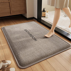 Alfombra de Baño de Poliéster Tejido, Espuma Viscoelástica Gruesa, Antideslizante, Absorbente de Agua, Resistente a la Suciedad, Antideslizante, Moderna y Sencilla - Product Image 1