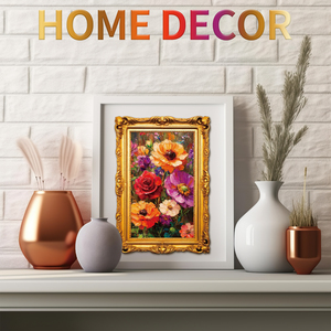 Rompecabezas de Madera Irregular con Diseño Floral para Decoración del Hogar - Product Image 5