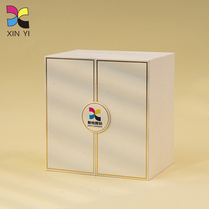 Nhà Máy Tùy Chỉnh Thân Thiện Với Môi Trường Trường Hợp Hộp Với Lá Vàng Logo Tinh Tế Flapped Hộp Giấy Hộp Cho Mỹ Phẩm - Product Image 1