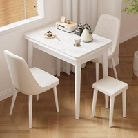 Table à manger moderne multifonctionnelle, plusieurs couleurs, bois massif, extensible, réglable, placement mural, meubles de maison Rosegia