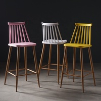 Tabouret de bar en bois, chaise, de bar, moderne, pour restaurant, ensemble de chaises modernes