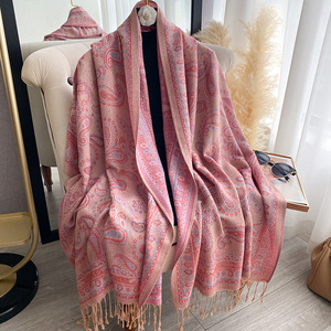 Bufanda Larga con Flecos de Imitación de Cachemira, Estilo Vintage, Suave, para el Uso Diario y Salidas de Fin de Semana - Product Image 1